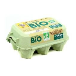 OEUF FERMIER BIO MOYEN X6